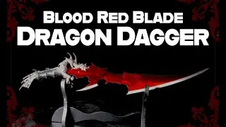 Blood Red Blade Dragon Dagger - Medieval Collectibles