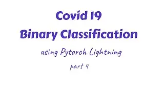 S1P4. Binary Classification (COVID vs NonCovid), PyTorch Lightning Module training (last part)