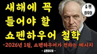 새해에 꼭 들어야 할 쇼펜하우어 철학  | 메세지 | 우울 | 무기력 | 고통의 본질 | 의지 | 절망 | 회복  | 작심삼일극복