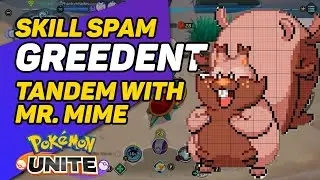 Greedent Skill Spam + Mr. Mime | Pokemon Unite.exe