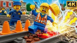 The Third Rail Shocked a LEGO City Maintenance Worker! ⚡🔧😱