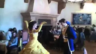 Belle and Prince Adam at The auberge of Cendrillon++++Disneyland Paris