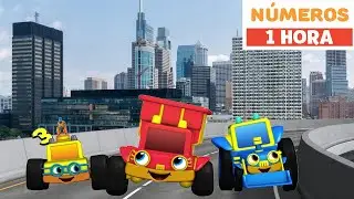 O 123, e já! | Contando animais | Carros de corrida | Contagem divertida | Primeira Universidade
