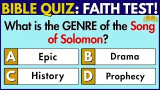 TEST YOUR FAITH Lore! The ULTIMATE Bible Quiz: Job & Ecclesiastes #biblequiz