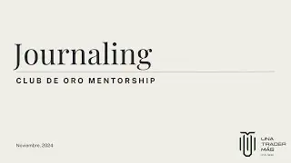 Cómo hacer Journaling #ClubDeOro