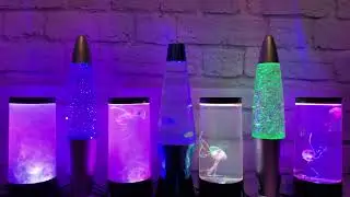 🔴 Panoramic Soundscapes🪼🚨 Jellyfish Lights and Glitter Lamps ✨💡