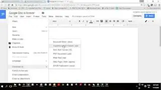 How to turn Google Doc into microsoft docx