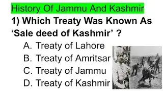 History Of Jammu And Kashmir | JKSSB Wildlife Guard/FPF | Top MCQs PYQs | By Rohani Sir 