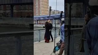 Zoey Deutch kisses Kendrick Sampson filming Something From Tiffany's in New York City