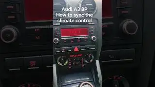 Audi A3 8P How to sync the climate control on both sides #audia38p #climatecontrol #syncclimate