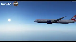Realistic British Airways Boeing 787 flight to Los Angeles | Flight Simulator | Prepar3D v5