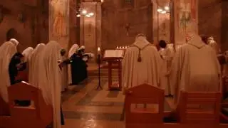 Prayers in the Benedictine Monastery in Abu Gosh