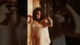 Barbara Steele undresses for bed #halloween