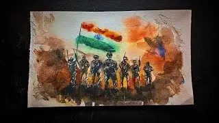 Kargil Vijay Diwas Drawing | Kargil Vijay Diwas poster | Kargil war drawing | water colour painting