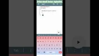 Print small letters alphabet 🔤 using for loop programming in c language #shorts