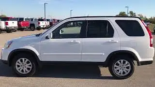 2005 USED HONDA CR-V 4WD SE WHITE WALKAROUND $8,499 SOLD! 8J40A