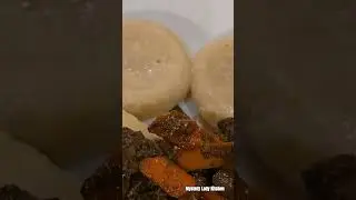 MY NEW YEARS DINNER :  CORNMEAL DUMPLINGS SERVED WITH CHICKEN. LIVER #shortsviral