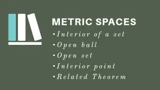 Interior point, interior of Set, Open balls concepts
