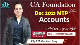 CA FOUNDATION- ACCOUNTS MTP  -DEC 2021
