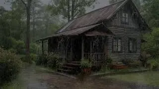 Rain noise improving mood and quieting thoughts bringing deep sleep and inner peace