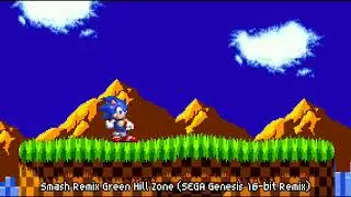 Smash Remix - Sonic The Hedgehog 1 Green Hill Zone (SEGA Genesis 16-bit Remix)