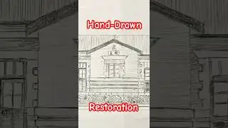 Hand-Drawn Restoration | 手繪復原通縣-古北口鐵路順義車站二代站房#drawing #handdrawn #railway #station #travel #history