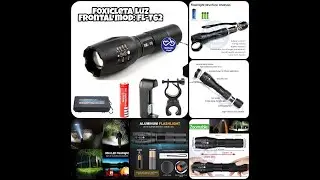 Luz tactica foxicleta para bicicleta FL-T62 l&aacute;mpara sorda campismo