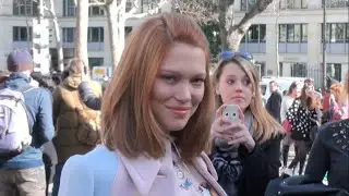 FASHION WEEK PARIS  EXIT  MIU MIU  with  LEA et RIHANNA