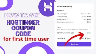 how to get hostinger coupon code for first time user