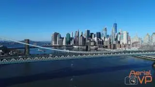 Drone View of Manhattan Bridge 2017