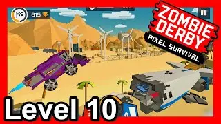 Zombie Derby Pixel Survival Level 10 [Gameplay] - poki.com car games