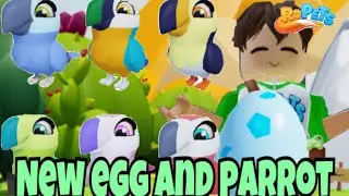 It&rsquo;s here the New parrot Pet and New Blue Egg Out In Ropets!! 🦜 Roblox