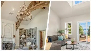 75 Beautiful Beige Vaulted Ceiling Family Room Design Ideas #189 🤎
