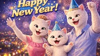 Cat Father Comes Home After Long Time | Kitten&rsquo;s New Year Surprise 💕