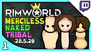 Yeti Streams RIMWORLD | Merciless Tribal Start with Nothing! (RimWorld DLC mods Gameplay part 1)