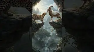 Leopard vs. Goat: The Ultimate Mountain Standoff! Who Will Survive This Deadly Cliff Encounter?