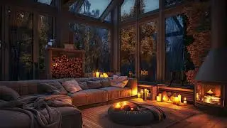 Tranquil Rain Sounds To Accompany Fireplace Warmth In Your Living Room Sanctuary
