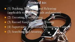 Professionalism - Correctional Officers