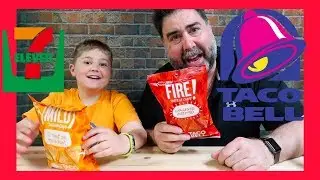Тест вкуса чипсов тортилья с мягким и огненным соусом Taco Bell | Вито Малыш