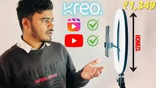 Best Ring Light Under 1500! Kreo Halo 12 Inch Ring Light With Tripod Unboxing & Review!!