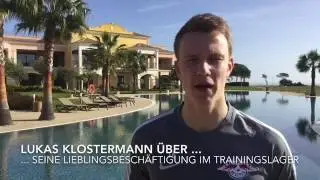 RB Leipzig im Trainingslager: Lukas Klostermann im Pool-Talk