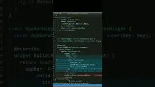 Appbar using Preferredsize widget - Flutter #shorts