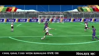 Cool goal I did in fc mobile with ronaldo OVR-116