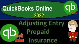 Adjusting Entry Prepaid Insurance 10340 QuickBooks Online 2022