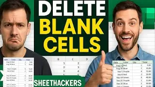 Delete Blank Cells in Excel l Excel me blank cell blank row delete kare | How to Delete Blank Cells