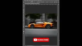 Realistic Motion Blur to Create a Speeding Car Effect in Photoshop! #shorts #photoshop