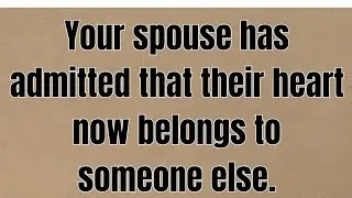 Your spouse has admitted that their heart now belongs to someone#Spouse confession #Heart belongs to