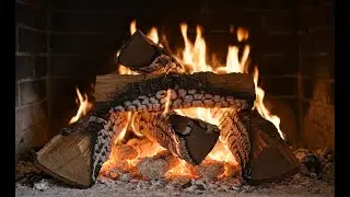 Cozy Fireplace Ambience • Real Crackling Fire Sounds in 4K (1 Hour)