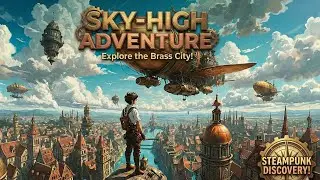 Floating Steampunk City: Studio Ghibli Style | Cinematic Waltz & Visuals #aiqb #iqb #eyeqbee