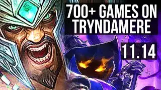 TRYNDAMERE vs VEIGAR (MID) | 4/0/5, 2.4M mastery, 700+ games | BR Diamond | v11.14